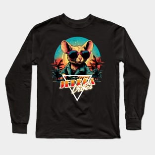 Retro Wave Jerboa Vibes Long Sleeve T-Shirt